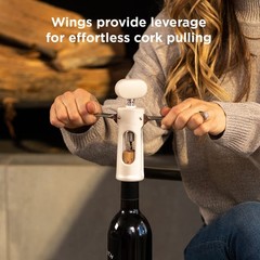Rabbit Premium Wine Wing Corkscrew Opener 2.36 x 1.97 x 7.68 IN, Pearl