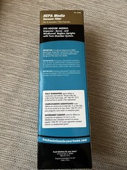 FRESH SOLUTIONS Allergen Filtration Upright Hoover Twin Chamber Vacuum Filter