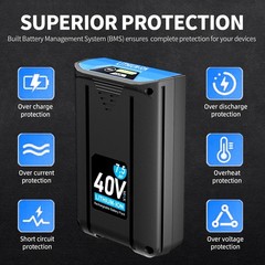 For Kobalt 40V MAX 6.0Ah / 7.5Ah Extended Run Li-Ion Battery KB540-06 KB440-03