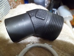 John Deere 216 300 K341 Exhaust Elbow Nipple EXCELLENT Not Available From Dealer