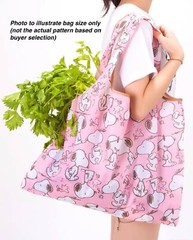 Snoopy Hello Kitty Kawaii Eco Foldable Shopping Nylon Reusable Grocery Tote Bag