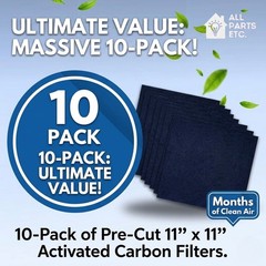 Charcoal Filter Multi 12″ x 12″ Cut to Fit Fights Odor