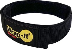 Hook and Loop Strap 16″ Black Wrap-It Storage for Boat Rope, Hose, Cable & more