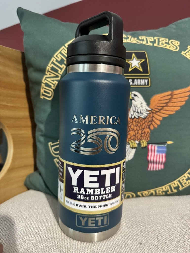 United States of America 250 Years Yeti Rambler 36 Oz Stainless 4th of July