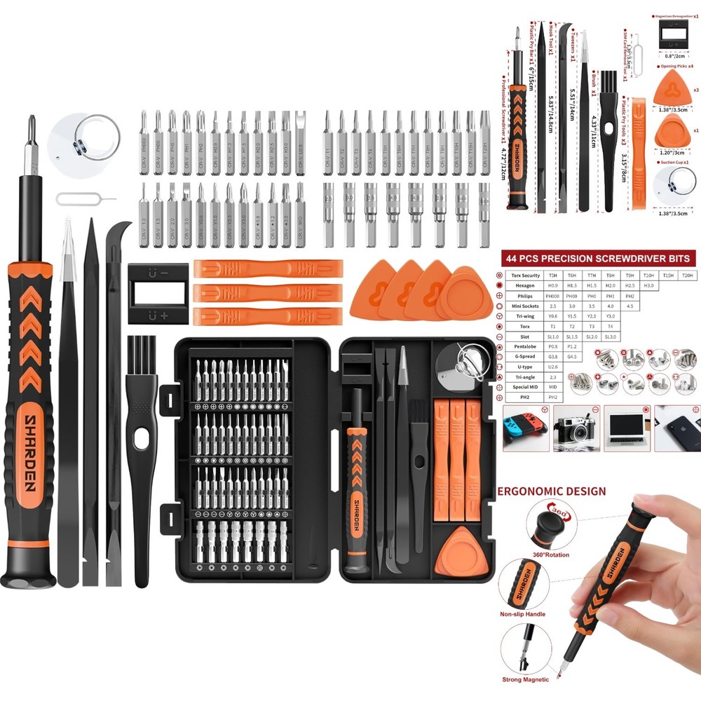 58 in 1 Precision Screwdriver Set Magnetic Electronic Repair Tool Kit for Laptop
