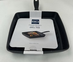 The Big One 9.8-in. Pre-Seasoned Cast-Iron Grill Pan
