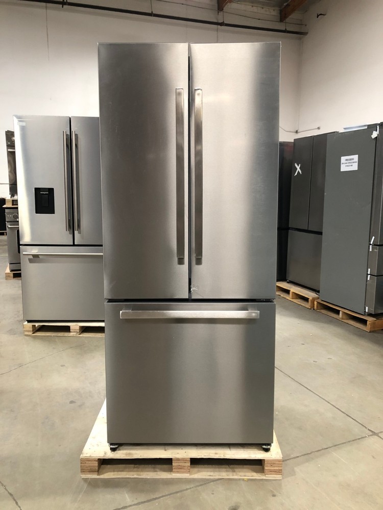 30 in. 3 Door French Door Refrigerator, Stainless (OPEN BOX COSMETIC IMPECTIONS)