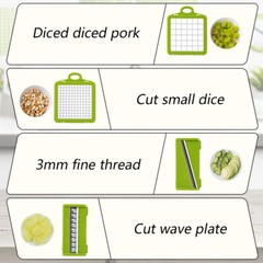 16-In-1 Vegetable Fruit Kitchen Chopper Cutter Food Onion Veggie Dicer Slicer