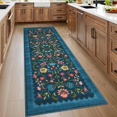 Stylish Bohemian 2×6 Runner Rug – Non-Slip, Floral Design, Suitable for Any Room