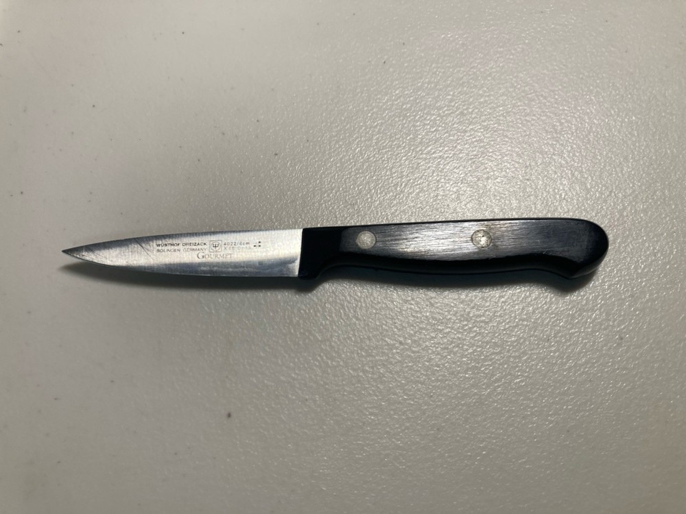 Wusthof Dreizack Gourmet Paring Knife 4022/8cm/3 inch Solingen Germany Pre-owned