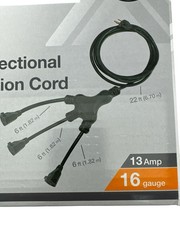 HDX 40’ 16/3 Multi-Directional Outdoor Extension Cord, 1-to-3 Splitter 40 Foot
