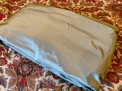 Lovely ETHAN ALLEN Silk & Cotton Sage Green ( Mineral) Lined Drape Panel 48X98