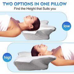 Cervical Pillow For Neck Pain Relief, Orthopedic Neck Support Pillow for Side