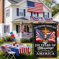 250 Year American Anniversary Garden Flag 250th Anniversary USA Flag Patriotic 4