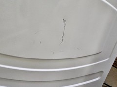 GE Profile PFQ83HSHWWW 28″ White 4.6 cu. ft. Washer/Dryer Combo NOB #160603