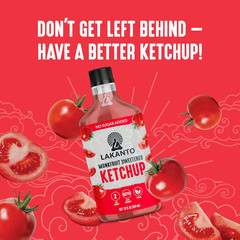 Lakanto Sugar Free Ketchup – Sweetened with Monk Fruit Sweetener, Perfect for Bu