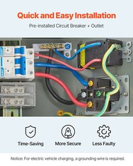 Temporary Power Outlet Panel RV Electrical Panel 20 50 Amp RV Outlet Box