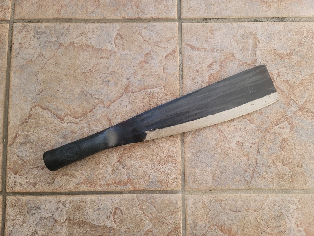 Crude – 10 Inch – 1.5lb Steel Handle Outdoor Carbon Steel Machete , Sharp !