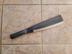 Crude – 10 Inch – 1.5lb Steel Handle Outdoor Carbon Steel Machete , Sharp !