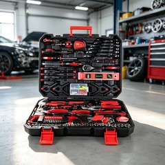 266-Piece Home Tool Set with Rolling Tool Box – Complete Household Hand Tool Kit