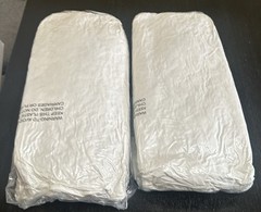 Zibroges Goose Feather Pillow Queen Size Pack of 2, White New Sealed