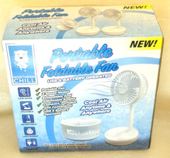 Northern Chill Portable Foldable Fan Cool Air Anytime & Anywhere USB & Battery