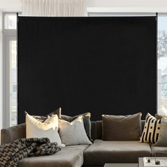 6FT Room Divider Single Panel Fabric Room Screen for Office Bedroom Black
