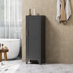 46″ H Metal Pantry Cabinet Metal Storage Locker with Door and Adjustable Shelves