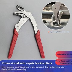 Car Clip Removal Pliers Steel Spring Loaded Fastener Remover Tool for Auto Trim