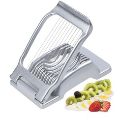 Egg Slicer for Hard Boiled Eggs Heavy Duty Fruit Egg Cutter with Stainless Steel