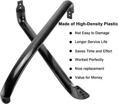 WR12X22183 Black Refrigerator Door Handles Replace WR12X11008 WR12X11009 2 Pack