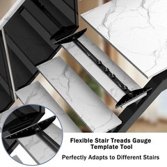 Stair Treads Gauge Template Tool Stair Measuring Tool for Shelf Stairs