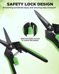 WORKPRO 2-Pack 6-Inch Garden Pruning Shears High-Carbon Steel Hand Pruners