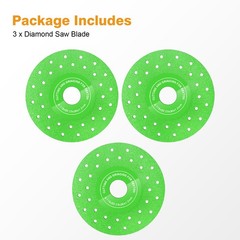 3x 4.5″Diamond Glass Cutting Disc Tile Ceramic Marble Chamfer Blade for Grinder