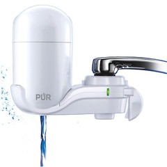 PUR FM3333B Faucet Water Filtration System- Vertical Mount, White, Lead Reducing