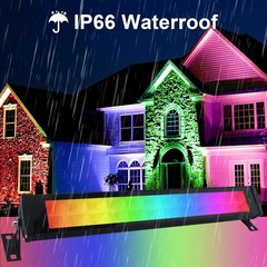2-piece set of 50W RGB wall-washing lights, stage wall-washing light strips