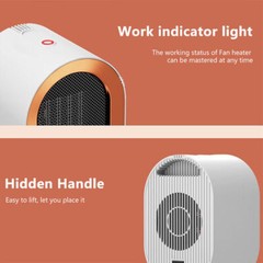 Space Heater for Room Indoor Use 1200W Fast PTC Ceramic Instant Heating Fan
