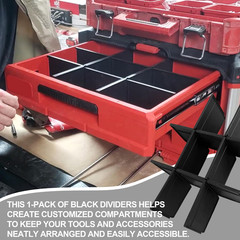 Upgrade Black 48-22-8472 Packout Divider/Organizer for Milwauke Packout 2 Drawer
