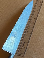 SABATIER France 4 STAR ELEPHANT 12″ CHEF KNIFE CARBON STEEL Full TANG