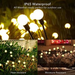 Outdoor Lights Decorative Waterproof Lights 8 LED Bulb Firefly Light 800mAh 2024