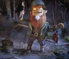 4.5ft Gruesome Grounds Animated LED Cursed Clover- Read Description