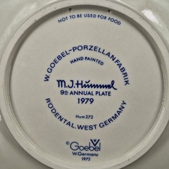 Lot of 3 Years 1979/80/81 Goebel MC Hummel West Germany Annual Plates Vintage