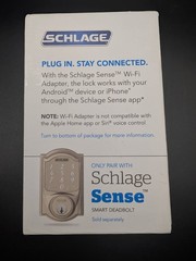 SCHLAGE BR400 Sense Wi-Fi Adapter (2.4GHz WiFi Only) | Works with SCHLAGE