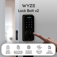 Smart Lock V2 with AI Scanner: Fingerprint Access, Remote Control & 8-Mo Battery