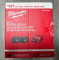 Milwaukee M18 48-59-1862S XC6.0 Ah 2X HIGH OUTPUT Batteries Charger Starter Kit