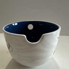 Just Funky Attack on Titan Ceramic Ramen Bowl, White/Blue, Hand Wash Only