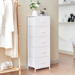 Tall Dresser with 5 Drawers Storage Organizer Chest of Drawers for Bedroom