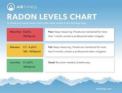 Airthings Corentium Home Radon Detector 223 Portable (3) AAA Battery Operated