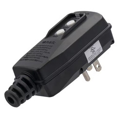 4.67 In. 15 Amp Manual Reset 3 Prong Portable GFCI Replacement Plug Assembly