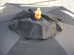 MODELO BEER 6 PANEL BAR PATIO MARKET SUN SHADE UMBRELLA VALANCE BLACK CANVAS NEW